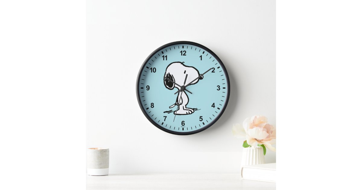 Peanuts | Snoopy Clock | Zazzle