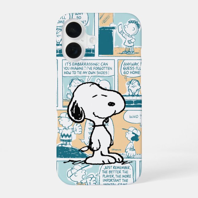 Peanuts | Snoopy Comic Pattern Iphone Case (Back)
