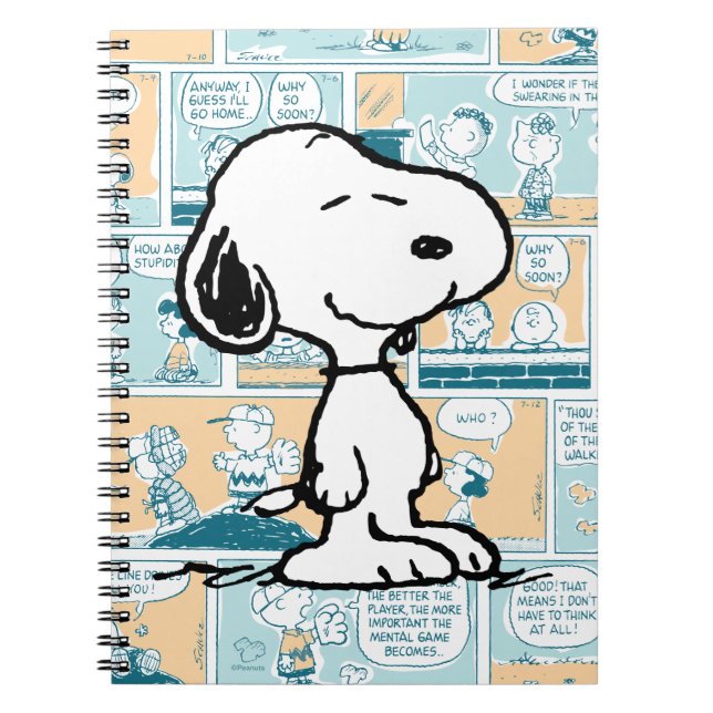 Peanuts | Snoopy Comic Pattern Notebook (Front)