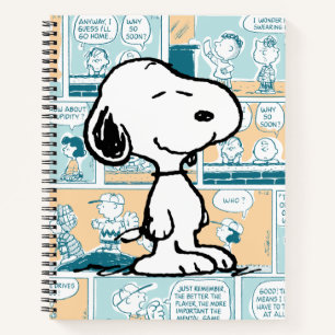 Peanuts Snoopy Comic Pattern Notebook