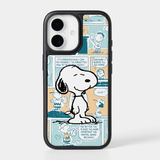 Peanuts | Snoopy Comic Pattern Otterbox iPhone Case (Back)