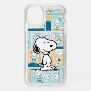 Peanuts   Snoopy Comic Pattern Speck iPhone 11 Case