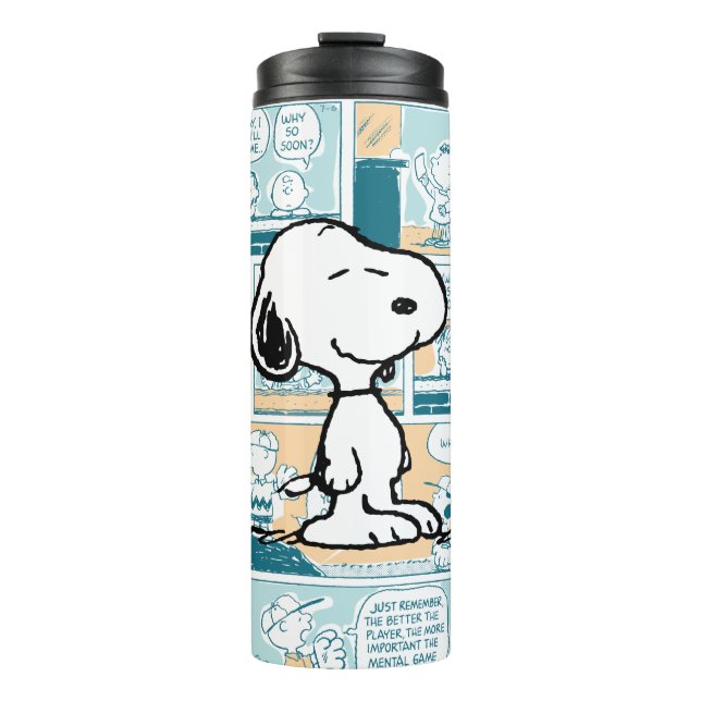 Peanuts | Snoopy Comic Pattern Thermal Tumbler (Front)