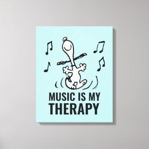 Peanuts   Snoopy Dancing Canvas Print