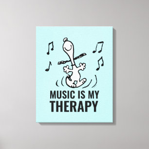 Peanuts   Snoopy Dancing Canvas Print