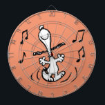 Peanuts | Snoopy Dancing Dart Board<br><div class="desc">Snoopy is the loveable pet beagle of Charlie Brown in the comic strip Peanuts by Charles M. Schulz. Check out this cute Peanuts design featuring this loveable dog.</div>
