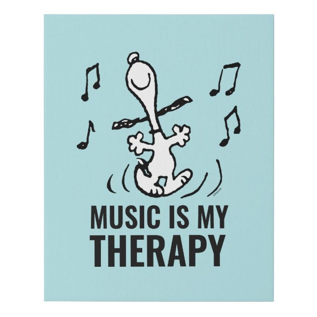 Peanuts | Snoopy Dancing Faux Canvas Print (Front)