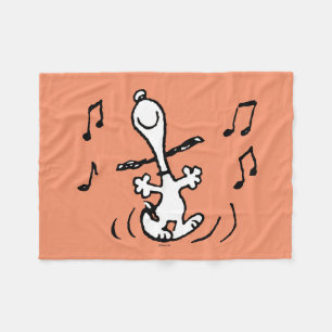 Peanuts   Snoopy Dancing Fleece Blanket