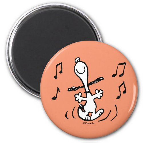 Peanuts  Snoopy Dancing Magnet