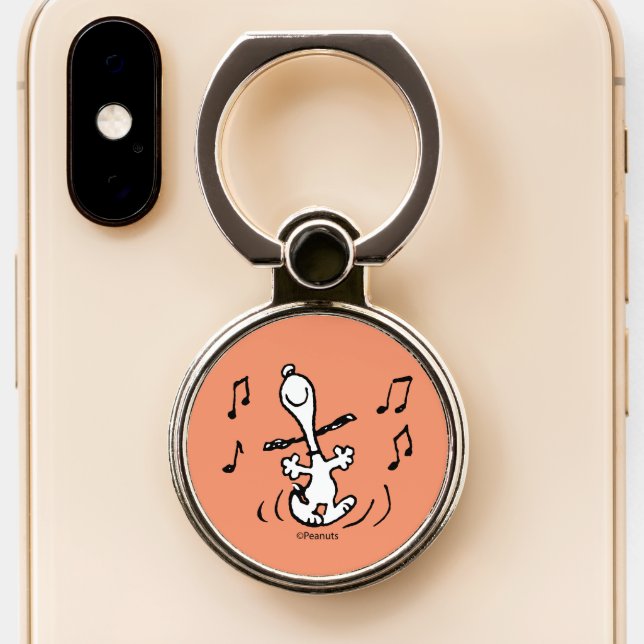 Peanuts | Snoopy Dancing Phone Ring Stand (Close Up)
