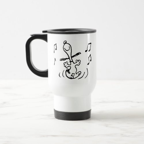 Peanuts  Snoopy Dancing Travel Mug