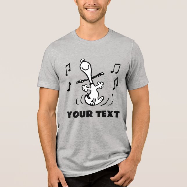 Peanuts | Snoopy Dancing Tri-Blend Shirt (Front)