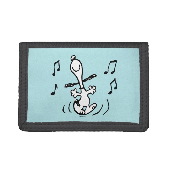 Peanuts | Snoopy Dancing Tri-fold Wallet (Front)