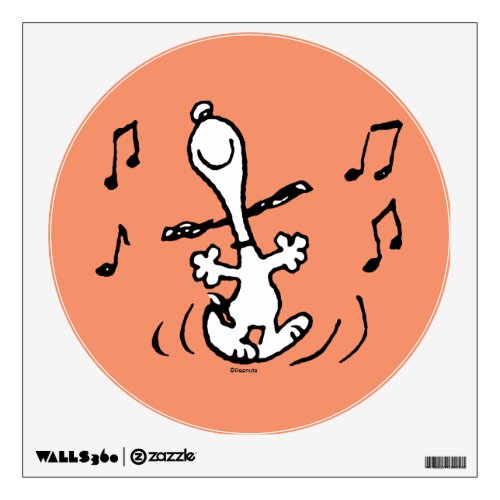 Peanuts  Snoopy Dancing Wall Decal