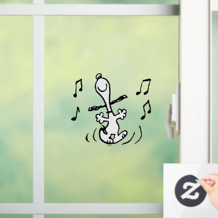 Peanuts   Snoopy Dancing Window Cling