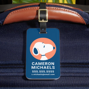 Peanuts Snoopy Dark Blue Deco Dreams Luggage Tag