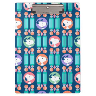 Peanuts Snoopy Dark Blue Deco Dreams Pattern Clipboard