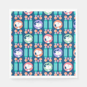 Peanuts Snoopy Dark Blue Deco Dreams Pattern Napkins