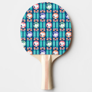 Peanuts   Snoopy Dark Blue Deco Dreams Pattern Ping Pong Paddle