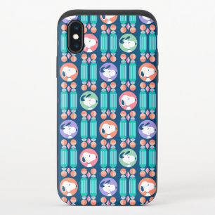 Peanuts   Snoopy Dark Blue Deco Dreams Pattern iPhone X Slider Case