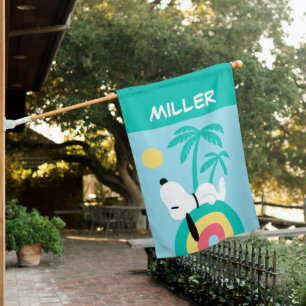 Peanuts Snoopy Deco Dreams Add Your Name House Flag