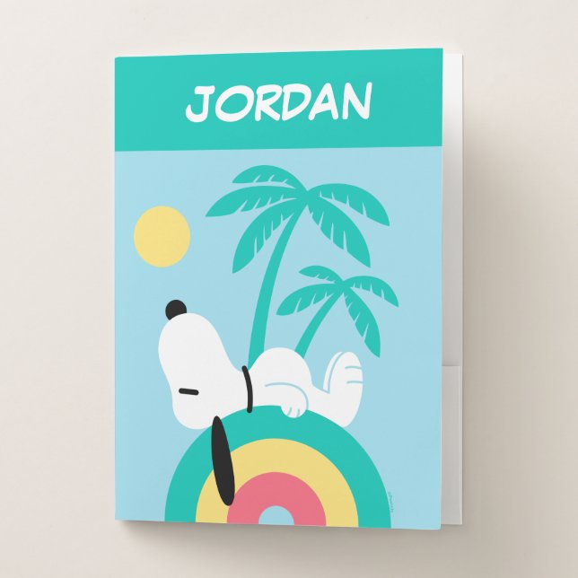 Peanuts | Snoopy Deco Dreams | Add Your Name Pocket Folder (Front)