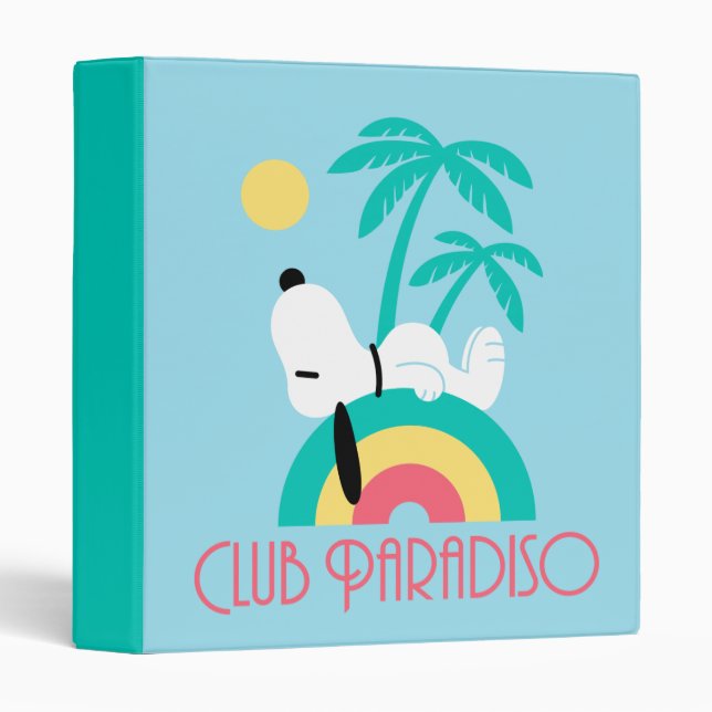 Peanuts | Snoopy Deco Dreams Club Paradiso 3 Ring Binder (Front/Spine)