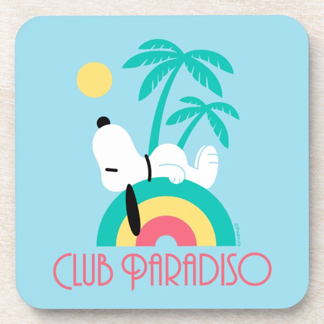 Peanuts | Snoopy Deco Dreams Club Paradiso Beverage Coaster (Front)