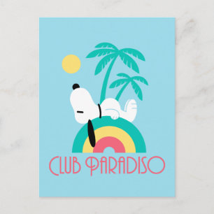 Peanuts Snoopy Deco Dreams Club Paradiso Postcard