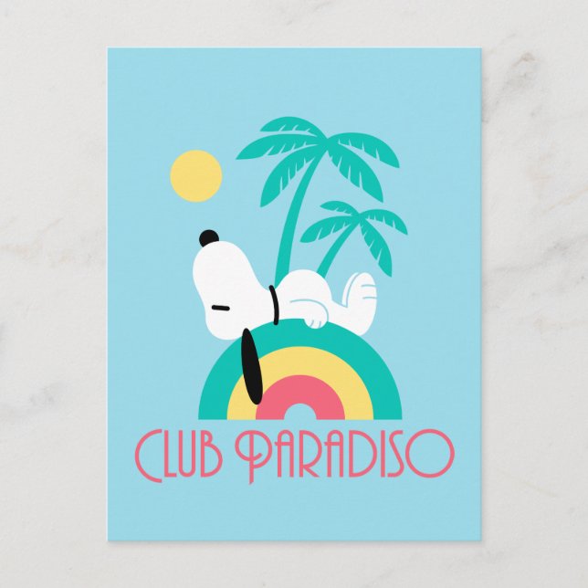 Peanuts | Snoopy Deco Dreams Club Paradiso Postcard (Front)