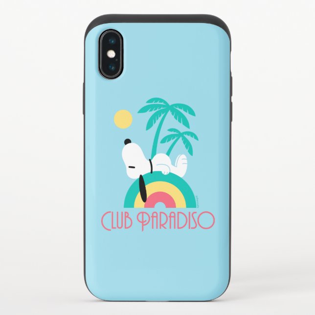 Peanuts | Snoopy Deco Dreams Club Paradiso Uncommon iPhone Case (Back)