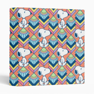Peanuts   Snoopy Deco Dreams Pattern 3 Ring Binder
