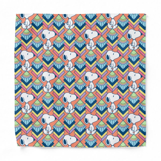 Peanuts | Snoopy Deco Dreams Pattern Bandana (Front)
