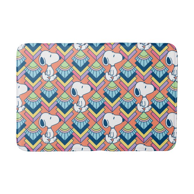 Peanuts | Snoopy Deco Dreams Pattern Bath Mat (Front)
