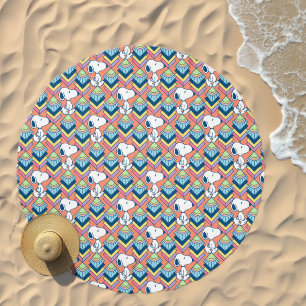 Peanuts Snoopy Deco Dreams Pattern Beach Towel