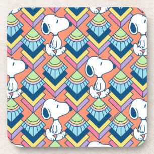 Peanuts Snoopy Deco Dreams Pattern Beverage Coaster