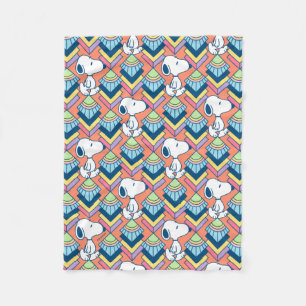 Peanuts Snoopy Deco Dreams Pattern Fleece Blanket