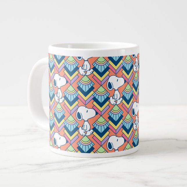 Peanuts | Snoopy Deco Dreams Pattern Giant Coffee Mug (Front Left)