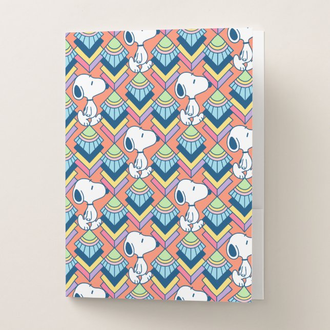 Peanuts | Snoopy Deco Dreams Pattern Pocket Folder (Front)