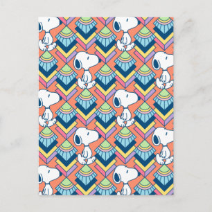Peanuts Snoopy Deco Dreams Pattern Postcard