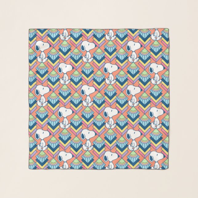 Peanuts | Snoopy Deco Dreams Pattern Scarf (Front)