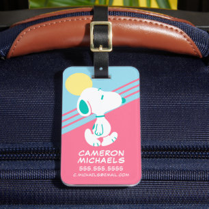 Peanuts Snoopy Deco Dreams Sun Luggage Tag