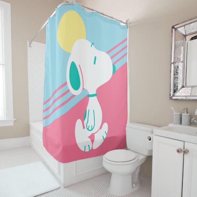 Peanuts | Snoopy Deco Dreams Sun Shower Curtain (In Situ)