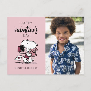 Peanuts Snoopy Delivers Valentines Postcard