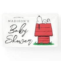 Peanuts Snoopy Dog House | Baby Shower  Banner