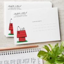Peanuts Snoopy Dog House | Baby Shower Envelope