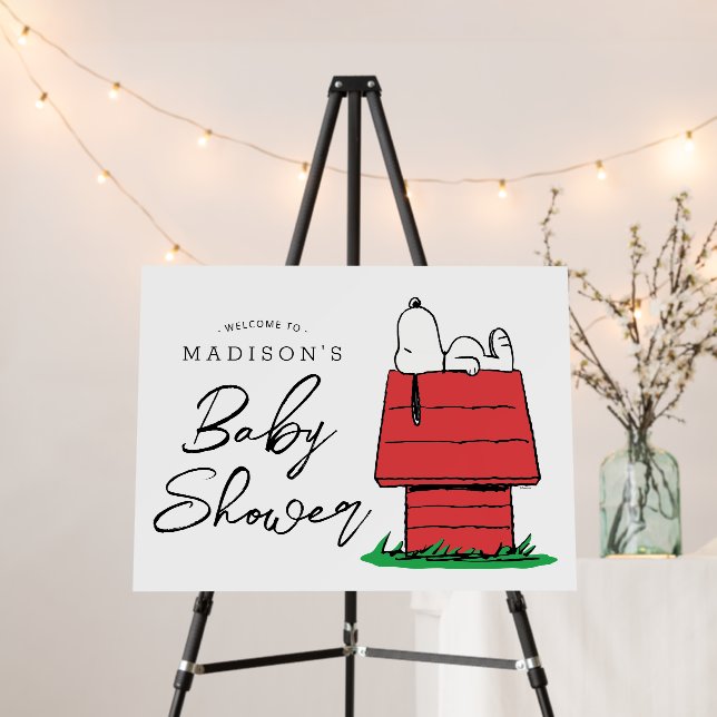 Peanuts Snoopy Dog House | Baby Shower  Foam Board (In Situ (Stand))