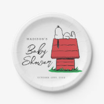 Peanuts Snoopy Dog House | Baby Shower Paper Plates