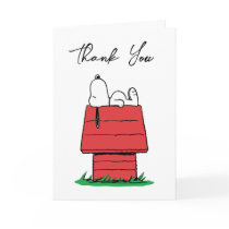 Peanuts Snoopy Dog House | Baby Shower  Thank You Card
