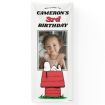 Peanuts Snoopy Dog House Birthday Banner